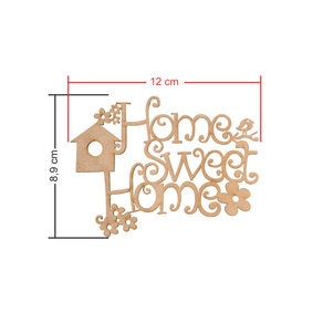Frase Home Sweet Home Medidas
